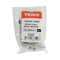 TIMCO Tubular Latch Satin Nickel - 67mm