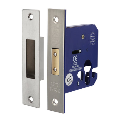 TIMCO Euro Deadlock Satin Nickel - 78mm