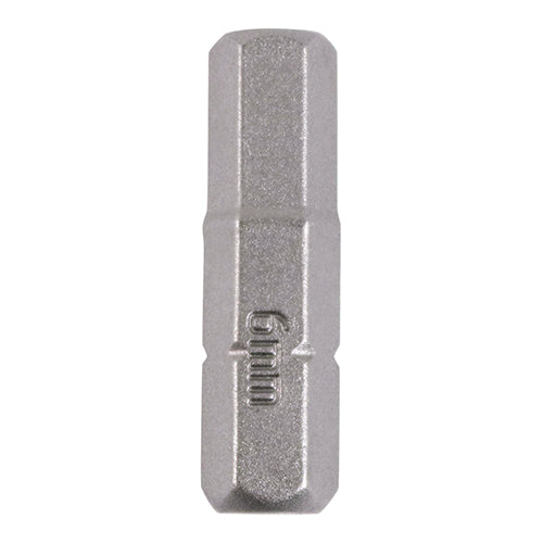 TIMCO Hex Driver Bit S2 Grey - 6.0 x 25 (2pcs)