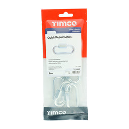 TIMCO Quick Repair Chain Links Silver - 6mm (5pcs)