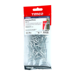 TIMCO Rivets Dome Head Aluminium - 3.2 x 10 (90pcs)