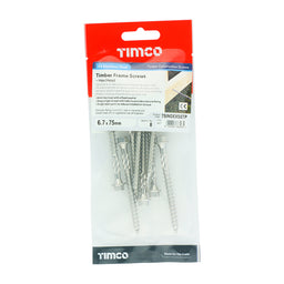 TIMCO Timber Screws Hex Flange Head A4 Stainless Steel - 6.7 x 75 (8pcs)