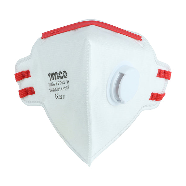 TIMCO FFP3 Fold Flat Valved Masks - One Size (3pcs)