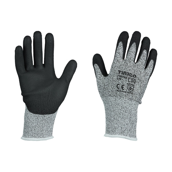 TIMCO High Cut PU Coated HPPE Fibre with Glass Fibre Gloves - Medium