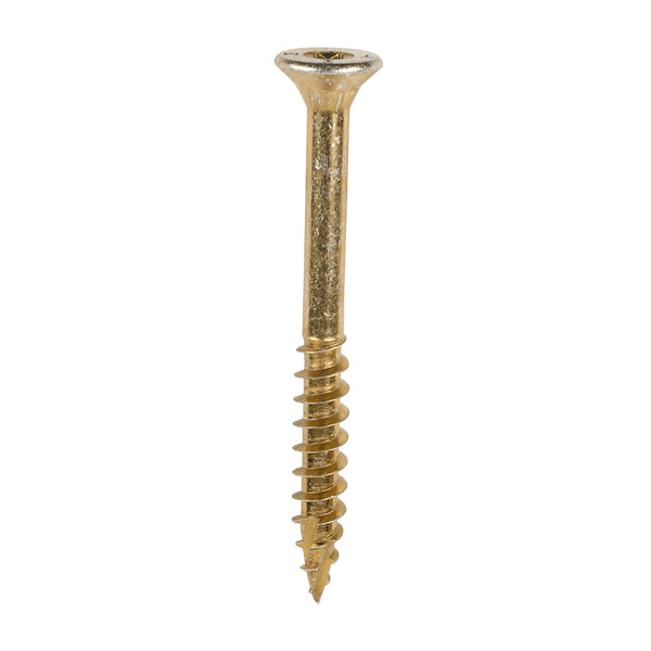 TIMCO C2 Clamp-Fix Multi-Purpose Premium Countersunk Gold Woodscrews - 8.0 x 80 (100pcs)