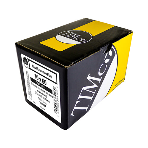 TIMCO Metal Expansion Wall Gold Plugs  - 8.0 x 38 (50pcs)