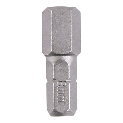 TIMCO Hex Driver Bit S2 Grey - 8.0 x 25 (2pcs)