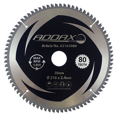 TIMCO -5° Circular Saw Blade - 216 x 30 x 80T