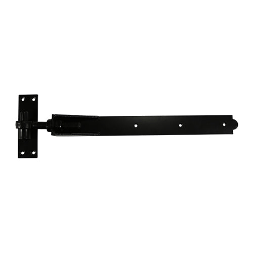 TIMCO Adjustable Band & Hook on Plates Hinges Black - 450mm (2pcs)