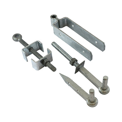 TIMCO Adjustable Gate Hinge Set Hot Dipped Galvanised - 300mm