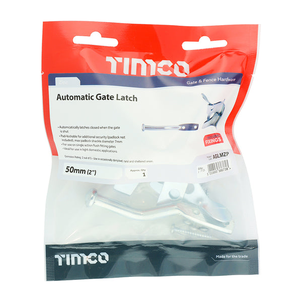 TIMCO Automatic Gate Latch Zinc - 2