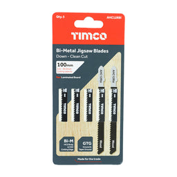 TIMCO Jigsaw Blades Wood Cutting Bi-Metal Blades - T101BRF (5pcs)