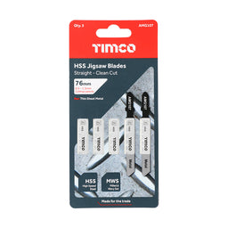 TIMCO Jigsaw Blades Metal Cutting HSS Blades - T118G (5pcs)