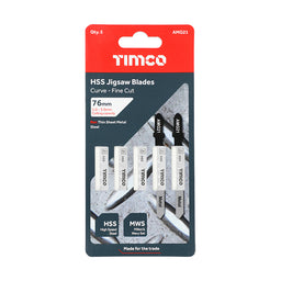 TIMCO Jigsaw Blades Metal Cutting HSS Blades - T218A (5pcs)