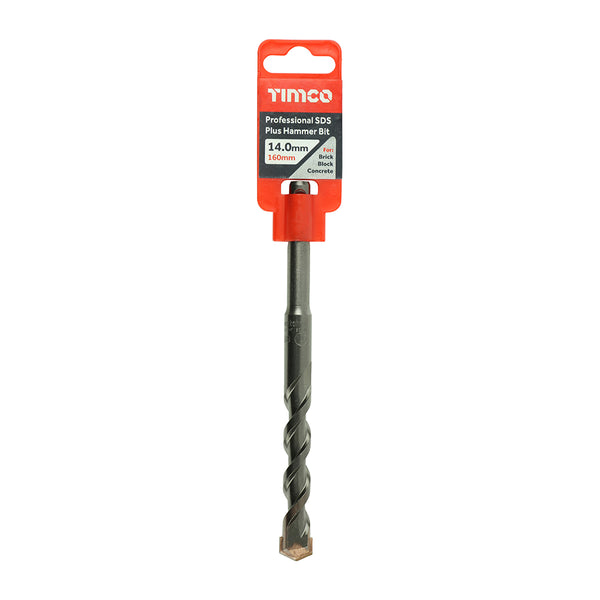 TIMCO Professional SDS Plus Hammer Bits (PGM) - 14.0 x 160