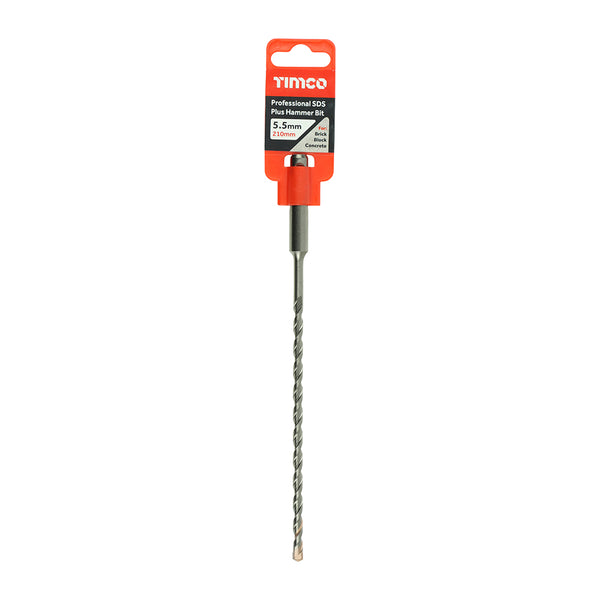 TIMCO Professional SDS Plus Hammer Bits - 5.5 x 210