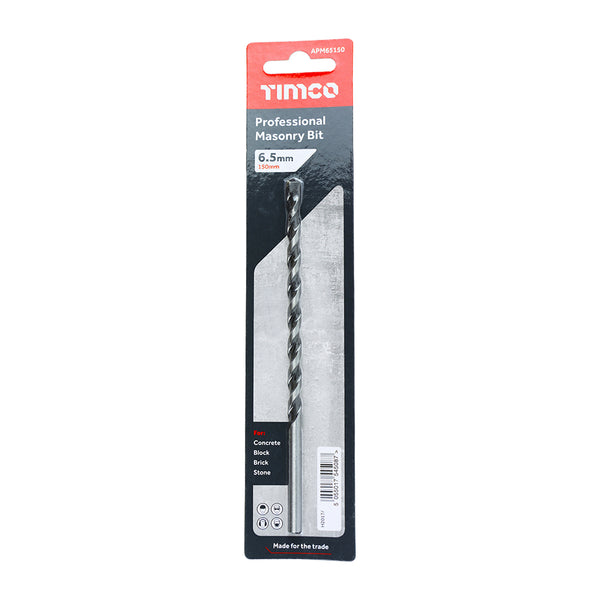 TIMCO Masonry Drill Bits - 6.5 x 150