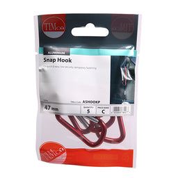 TIMCO Snap Hooks - Aluminium - 47mm (5pcs)