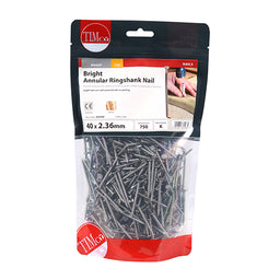 TIMCO Annular Ringshank Nails Bright - 40 x 2.36 (1kg)