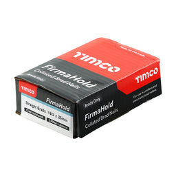 TIMCO FirmaHold Collated 16 Gauge Straight Galvanised Brad Nails - 16g x 25 (2000pcs)