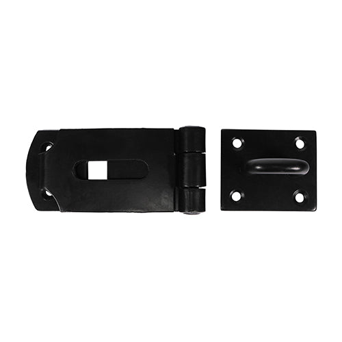 TIMCO Heavy Duty Hasp & Staple Secure Bolt On Black - 8