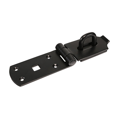 TIMCO Heavy Duty Hasp & Staple Secure Bolt On Black - 8