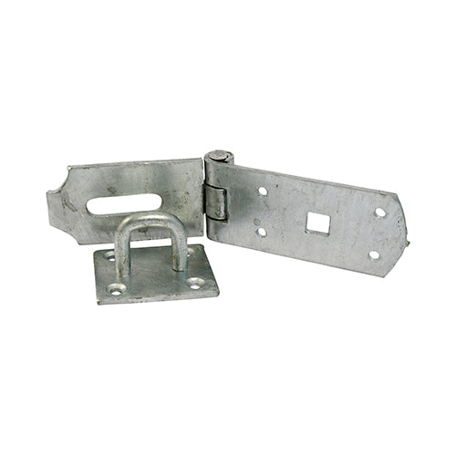 TIMCO Heavy Duty Hasp & Staple Secure Bolt On Hot Dipped Galvanised - 8