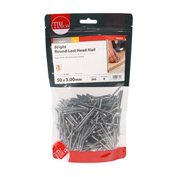 TIMCO Round Lost Head Nails Bright - 50 x 3.00 (1kg)