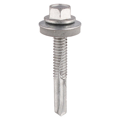TIMCO Self-Drilling Heavy Section A2 Stainless Steel Bi-Metal Drill Screw with EPDM Washer - 5.5 x 38