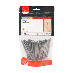 TIMCO Oval Nails Bright - 100mm (1kg)