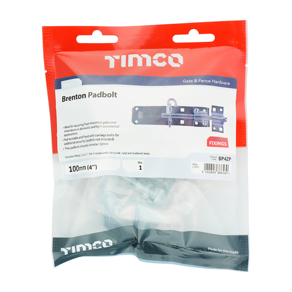 TIMCO Brenton Padbolt Silver - 4