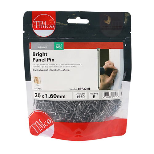 TIMCO Panel Pins Bright - 20 x 1.60 (0.5kg)