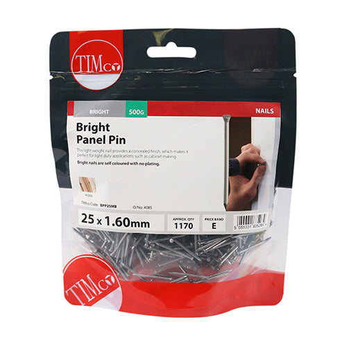 TIMCO Panel Pins Bright - 25 x 1.60 (0.5kg)