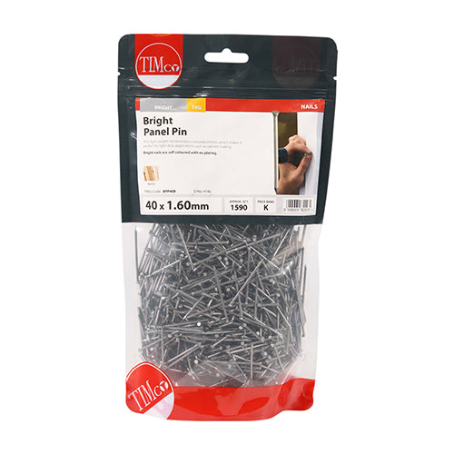 TIMCO Panel Pins Bright - 40 x 1.60 (1kg)