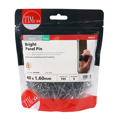 TIMCO Panel Pins Bright - 40 x 1.60 (0.5kg)