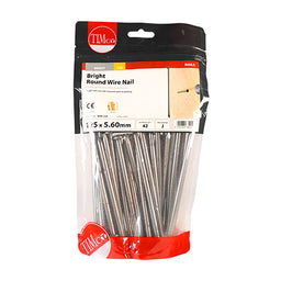 TIMCO Round Wire Nails Bright - 125 x 5.60 (1kg)