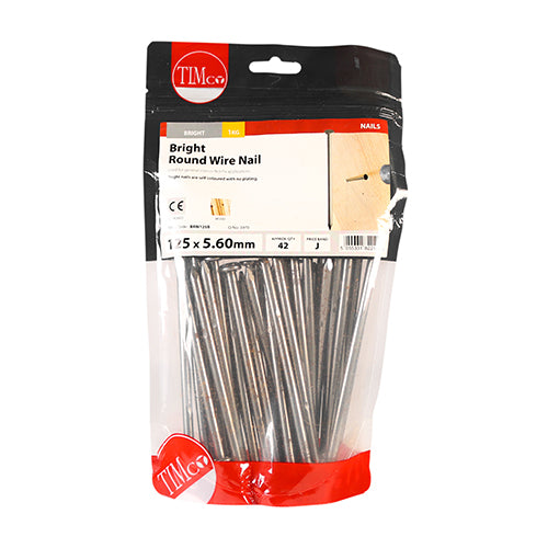 TIMCO Round Wire Nails Bright - 125 x 5.60 (1kg)