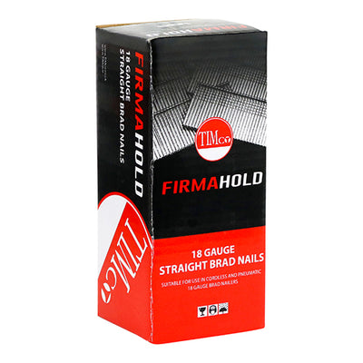 TIMCO FirmaHold Collated 18 Gauge Straight A2 Stainless Steel Brad Nails - 18g x 19 (5000pcs)