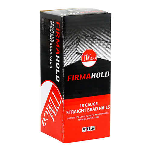 TIMCO FirmaHold Collated 18 Gauge Straight A2 Stainless Steel Brad Nails - 18g x 25 (5000pcs)