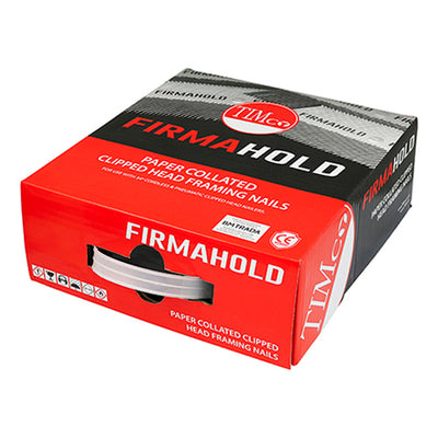 TIMCO FirmaHold Collated Clipped Head Ring Shank Bright Nails - 2.8 x 63 (3300pcs)