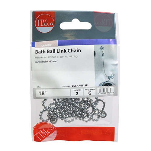 TIMCO Ball Link Chains Bath Chrome - 18