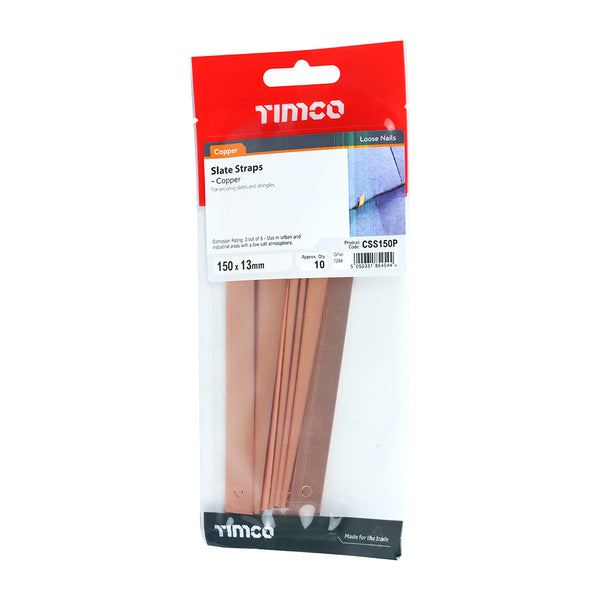 TIMCO Slate Straps Copper - 150 x 13 (10pcs)