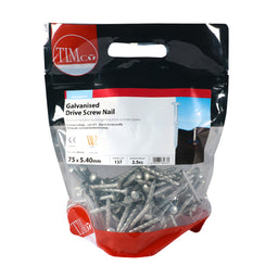 TIMCO Drive Screws Galvanised - 75 x 5.40 (2.5kg)