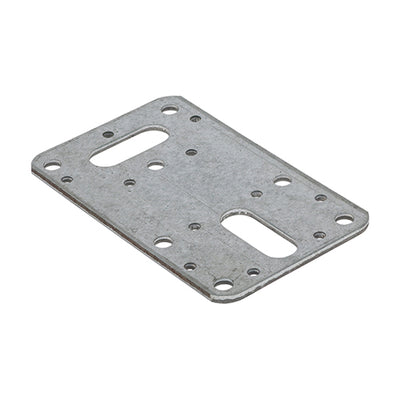 TIMCO Flat Connector Plates Galvanised - 62 x 100 (5pcs)