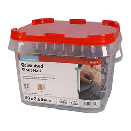 TIMCO Clout Nails Galvanised - 30 x 2.65 (2.5kg)