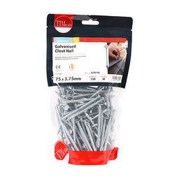 TIMCO Clout Nails Galvanised - 75 x 3.75 (1kg)