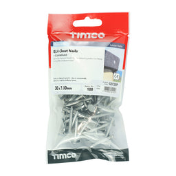 TIMCO Extra Large Head Clout Nails Galvanised - 30 x 3.00 (100pcs)