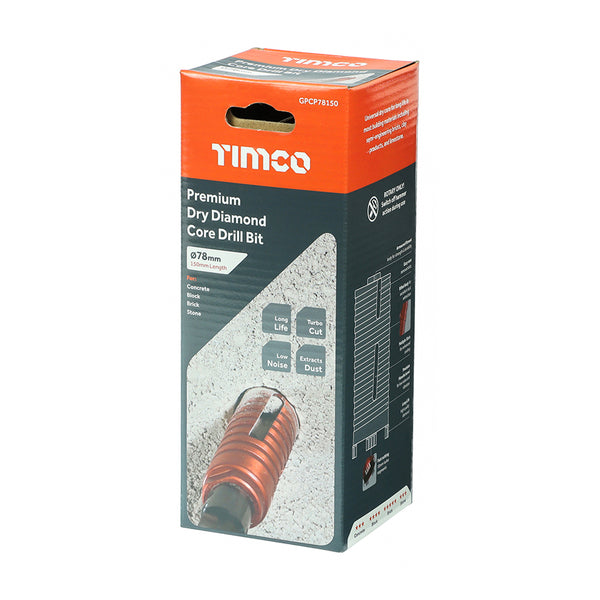 TIMCO Diamond GP Core Bit - 78 x 150mm