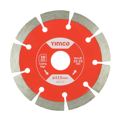 TIMCO General Purpose Diamond Blade Segmented  - 115 x 22.2