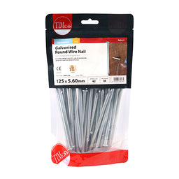 TIMCO Round Wire Nails Galvanised - 125 x 5.60 (1kg)